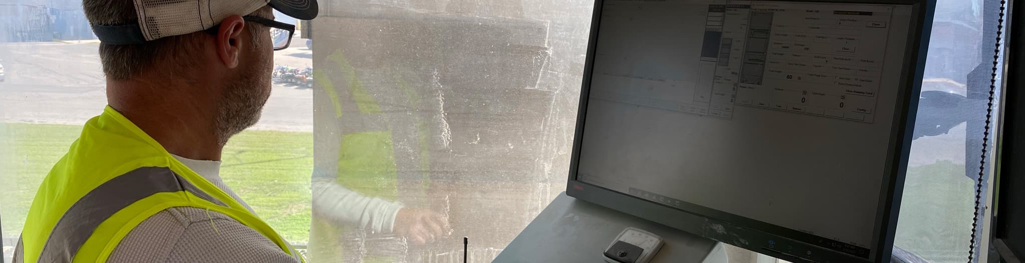 Person working on a computer