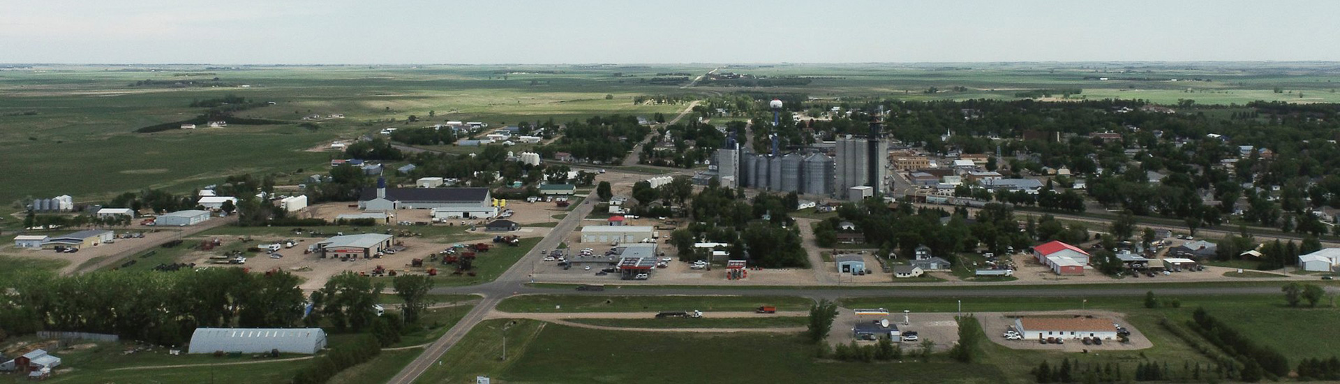 Aerial view of Garrison ND